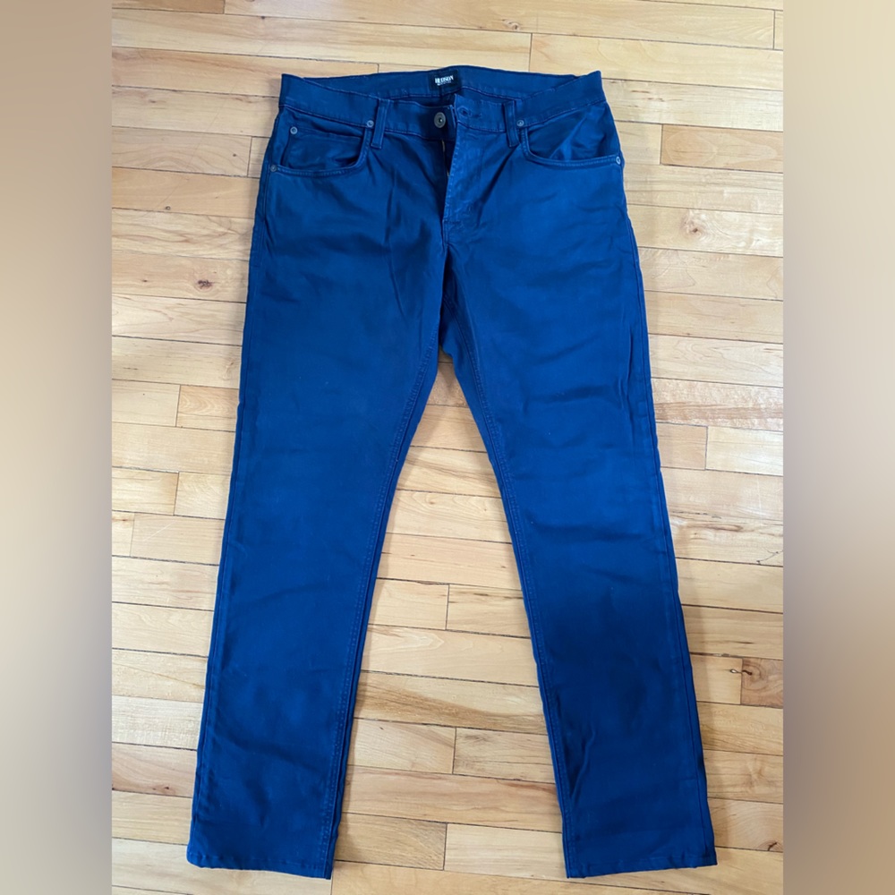 Hudson Blake Slim Straight 32 Waist Navy Pants